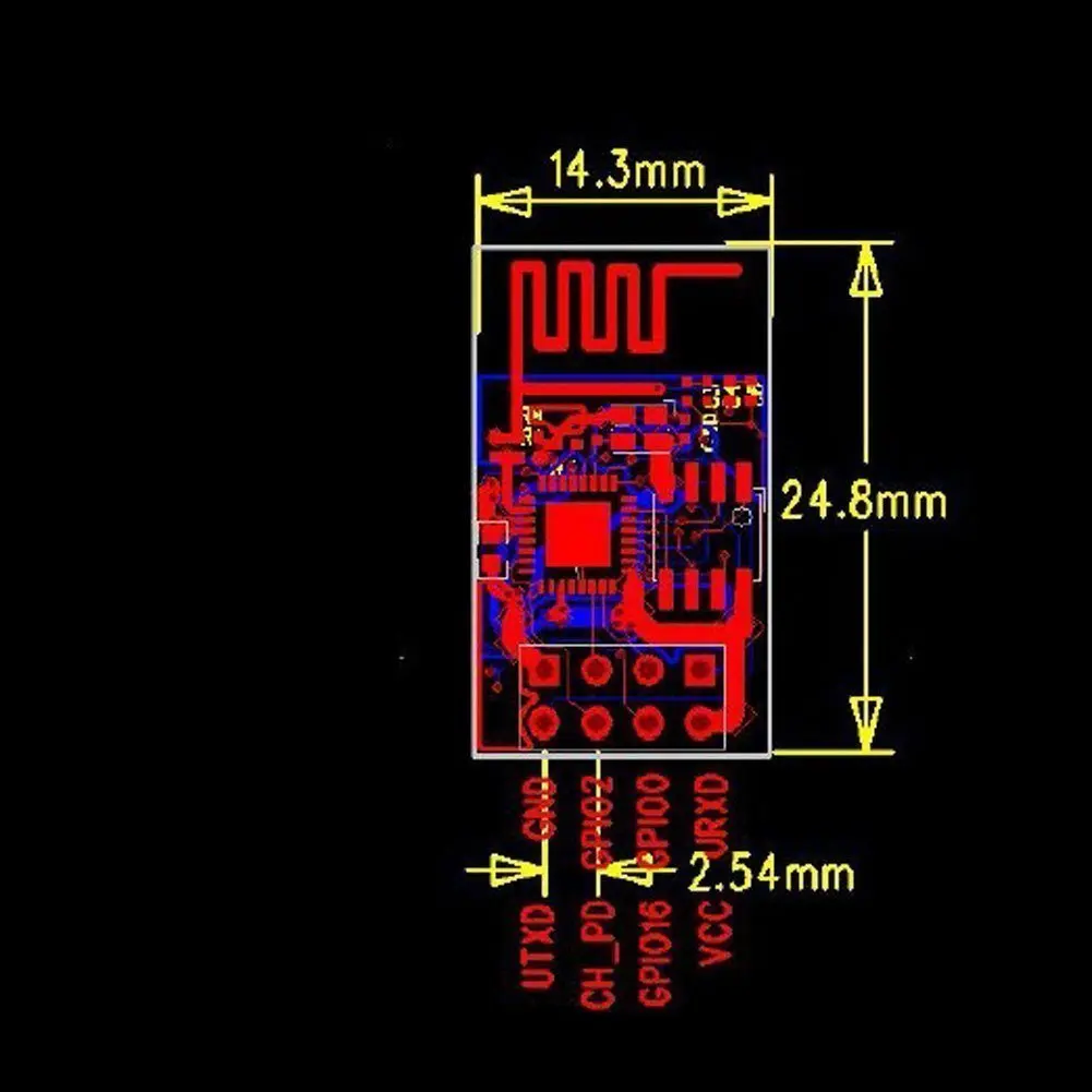 4 шт. ESP8266 Esp-01 Серийный беспроводной Wifi приемопередатчик модуль совместим с Arduino