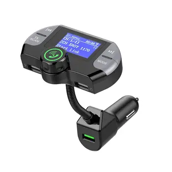 

FM Transmitter Wireless Bluetooth 4.2 LCD TF Card Car Kit Handsfree Modulator Dual USB Quick Charger Car MP3 Player