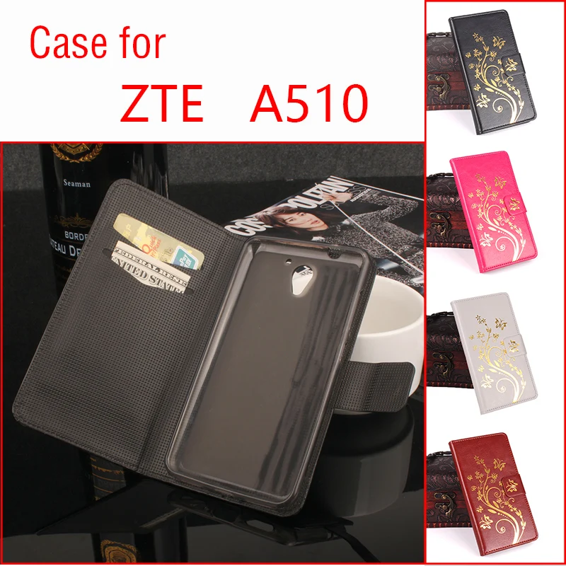 

For ZTE A510 Phone Case Folio Flip Premium Pattern PU Leather Wallet Case Cover with Cash and Card Slots Factory Price