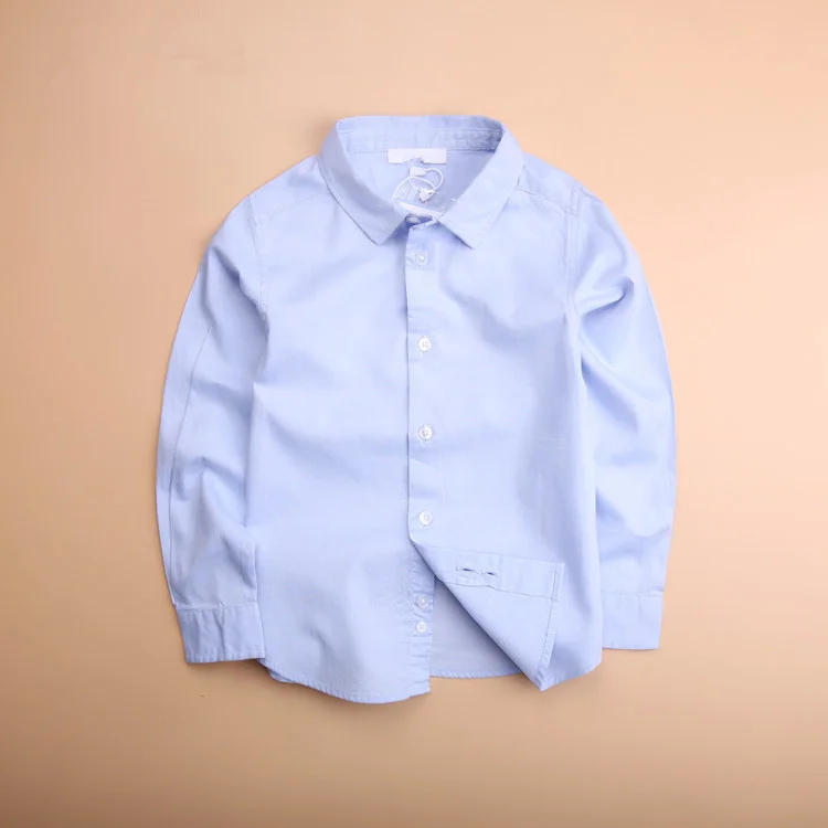 

Brand Hot Sale New Arrival 2018 Children Boys Shirts Cotton Solid Leisure Kids Shirts