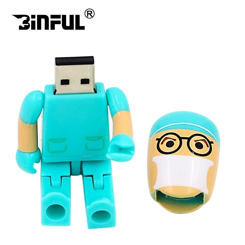 Best gift pendrive cartoon U Disk Doctor USB flash drive 16gb Nurse memory stick 4gb 8gb cute 32gb 64gb pen drive new arrival 