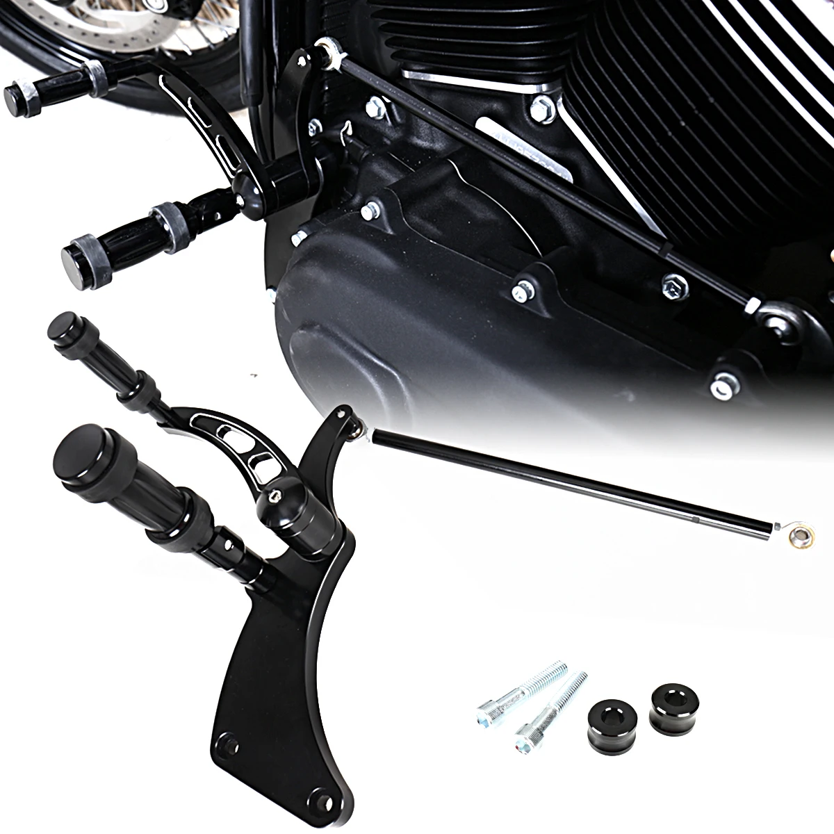 Алюминиевые накладки для ног с передним контролем подходят Harley Street Bob FXBB 18