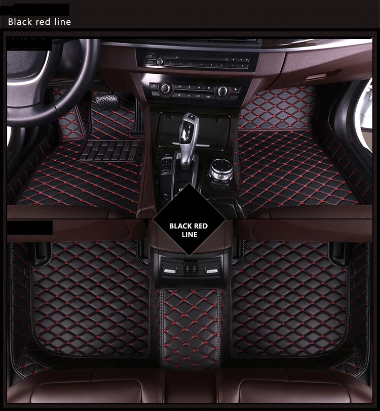Кожаные автомобильные коврики для Volkswagen Vw Passat B3 B4 B5 B6 B7 B8 2000- пользовательские колодки для ног автомобильное ковровое покрытие