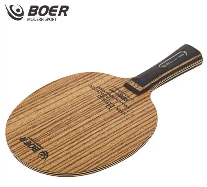 

BOER zebra Table tennis racket blade long handle and short handle