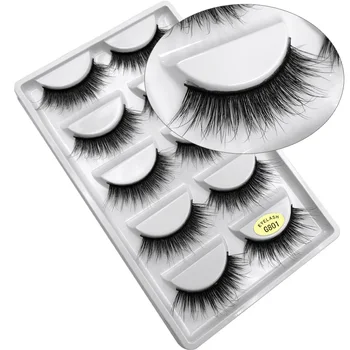 

Wholesale 50 boxes mink eyelashes natural long 3d mink lashes false lashes mink false eyelash extensions full strip cilios G801