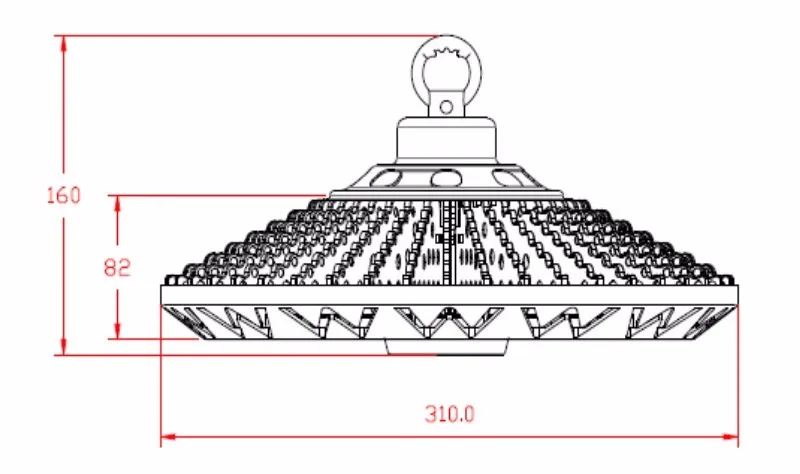 Светодиодный светильник UFO, светодиодный светильник с высоким заливом, промышленный подвесной светильник, горная лампа 50 Вт 100 Вт 150 Вт 200 Вт