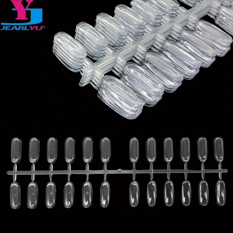 

50 Pcs Artificial Nails Tips Display Clear Nail Art Sticker Decoration Practice For Polish Gel Color Showing Shelf DIY Tools New
