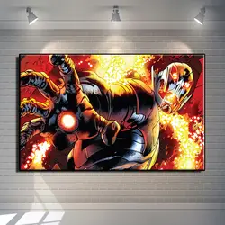 Американский Классический комиксы Super Hero серии Современной Поп-элементы стены HD холст полиграфии жикле украшения дома фрески no frame