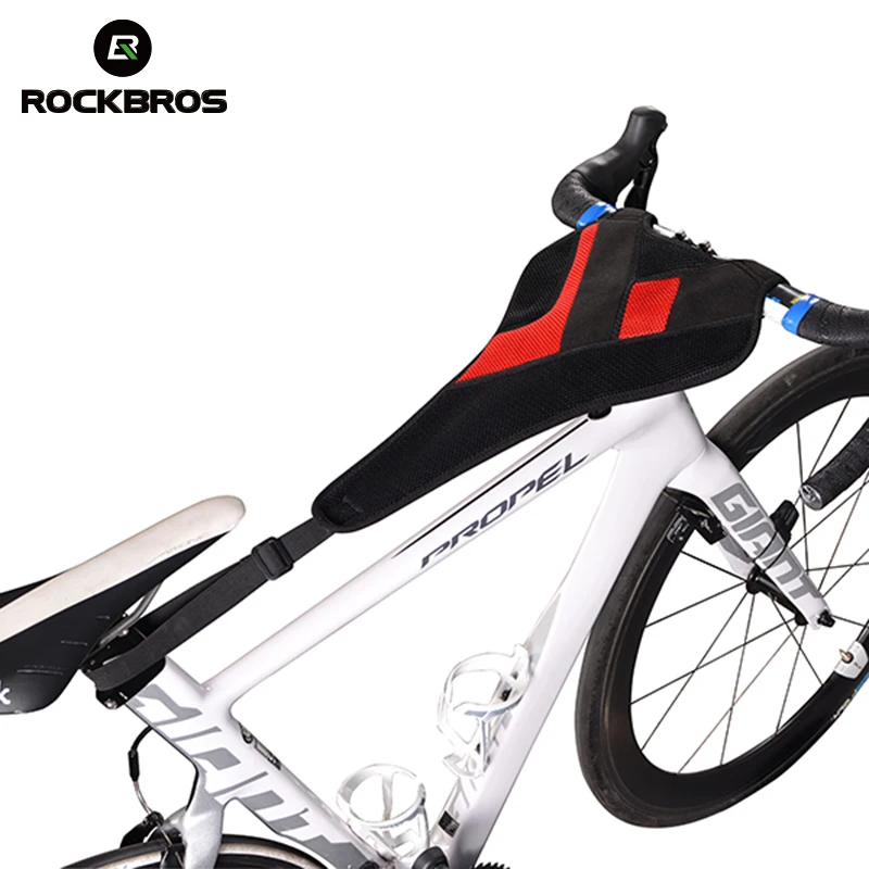 

ROCKBROS Bike Sweatband Bicycle Sweatproof Net Tape Summer Indoor Racing Cycling Frame Protection Sweat Net Mtb Bike Accessories