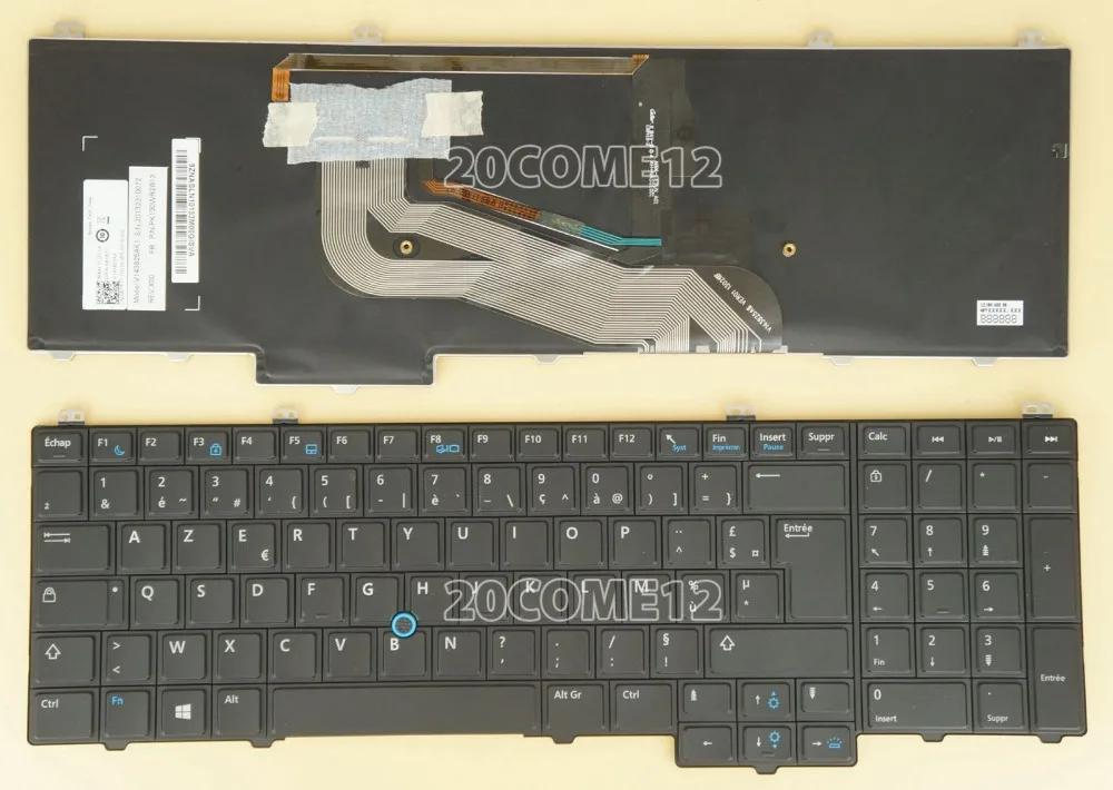

New notebook Laptop keyboard for DELL Latitude 15 5000 E5540 backlit French Layout