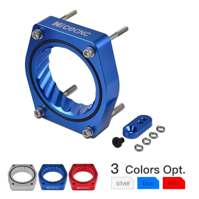 

NICECNC Car Throttle Body Spacer Air Intake Manifold Extender Adaptor Set For GMC Yukon Sierra 1500 2007-2012 4.8L 5.3L 6.0L