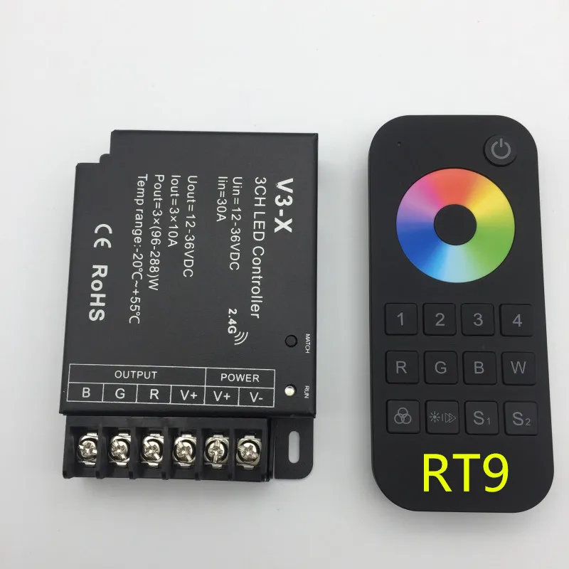 Светодиодный диммер RGB/CCT/Одноцветный 3 канала * 10A 12 36 в контроллер ШИМ с