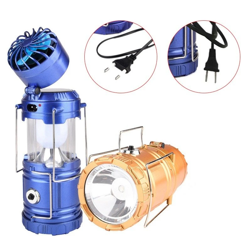 AIMIHUO Solar LED Lantern Stretch Outdoor Camping Lamp Fan Lantern Solar LED Lamp Lanterna USB Rechargeable Tent Camping Light (6)