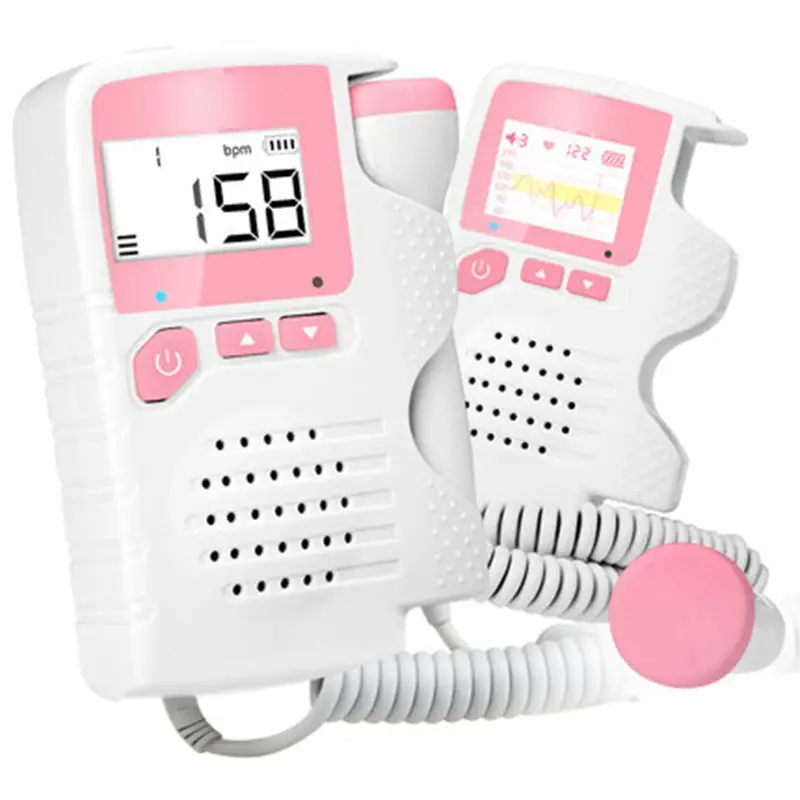  Pocket fetal dopplerPrenatal Baby Heart Beat Monitor 4.5 Display Fetal Doppler Monitor For Pregnant