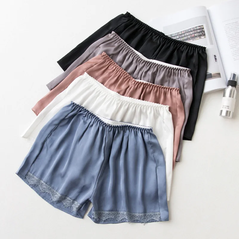 

TDFunlive Summer Black/White Women Shorts Elastic Waist Briefs Beach Lace Shorts Female Mid Waist 2017 wrap beach Shorts
