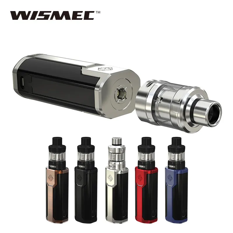 Original 80W WISMEC SINUOUS P80 TC Full Kit for Elabo Mini 2ml Tank/Atomizer&SINUOUS P80 TC Mod Box Mod E-cig vaping NO battery original wismec rx2 3 mod augvape merlin mini tank 2ml rta atomizer vaping 200w rx23 tc box mod e cig vaping vs smok alien kit