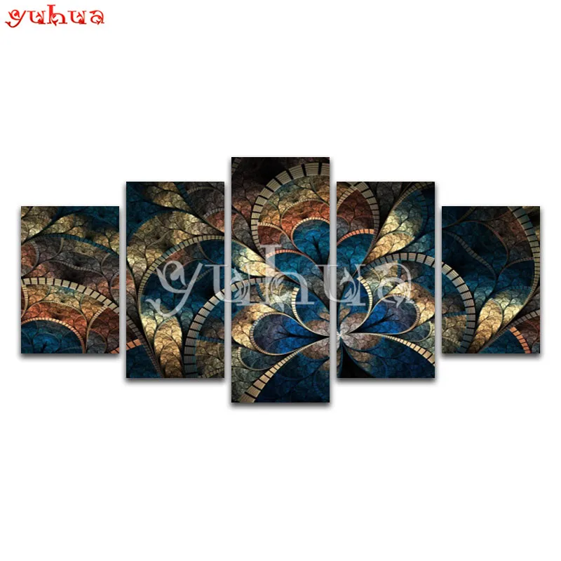 

5 Pcs Multi-picture 5D DIY Diamond painting Cross stitch Mandala Full Square Diamond embroidery art Round Diamond mosaic Cartoon