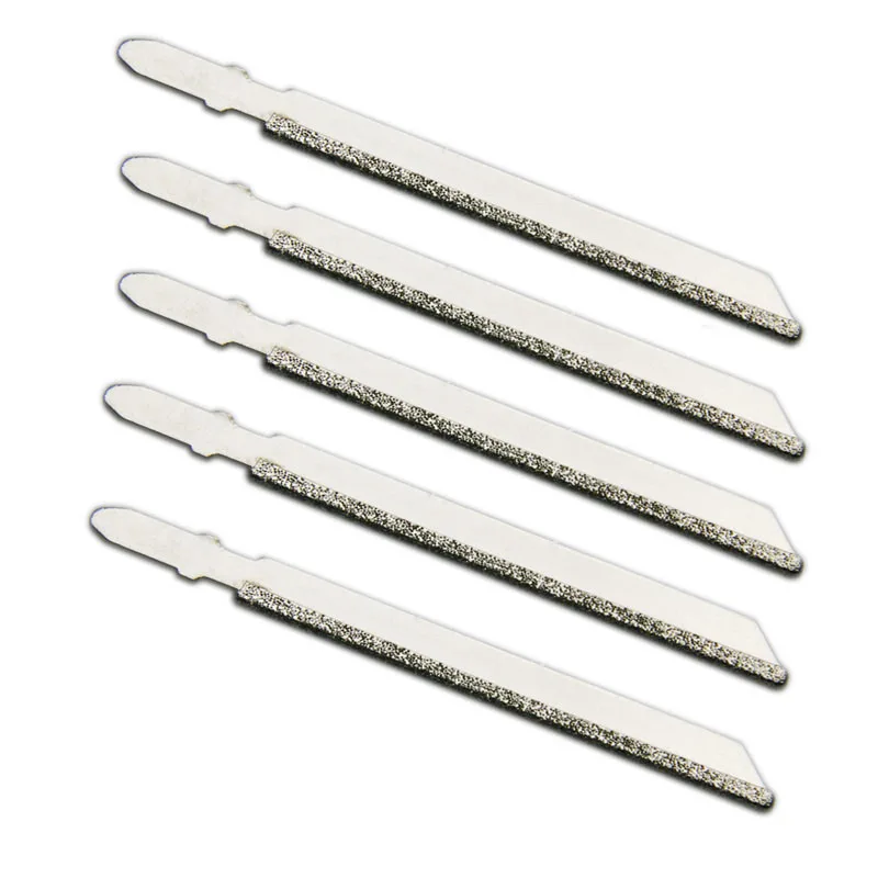 5pcs 100mm Jig Saw Blades Diamond Cutting Cutter Blade T shank Grit 50 in Saw Blades from Tools