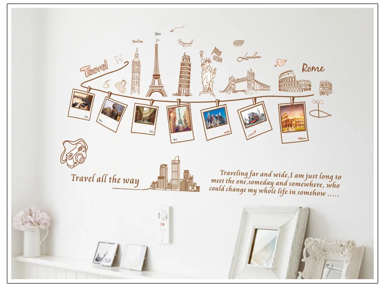 New Diy Ecofriendly Global Travel Wall Sticker Originality Wallpaper New Diy Ecofriendly Global Travel Wall Sticker Originality Wallpaper For Office And Living Room Decoration Decorative Vinyl In Stickers From Home