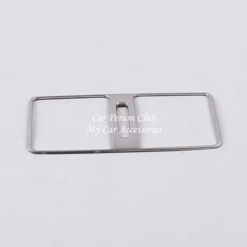

For 2019 Nissan ALTIMA Rear Armrest Air Condition Vent Outlet Frame Cover Sequin Trims Stainless Steel Car-Styling Accessories