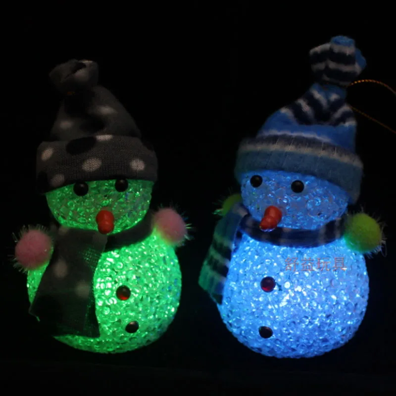

Color Decorate Changing LED Snowman Christmas Mood Lamp Night Light Xmas Tree Hanging Ornament 1PCS