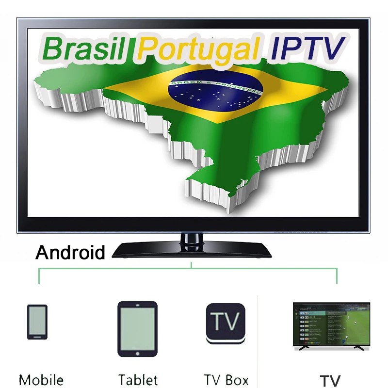 1/3/6/12 месяцев Go ТВ Бразилия IPTV APK Поддержка каких-либо Android ТВ коробка мобильный телефон подставка планшетный ПК и android ТВ с vod-трансляций(видео+ LIVE+ воспроизведения+ порно
