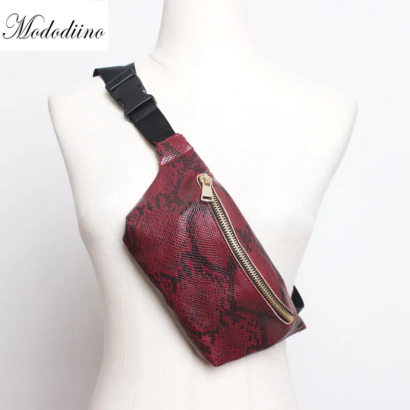 

Mododiino Fashion Belt Bags Leopard Women Waist Bag Travel Packs Wallet PU Leather Waist Pouch Vintage Lady Fanny Packs DNV0884