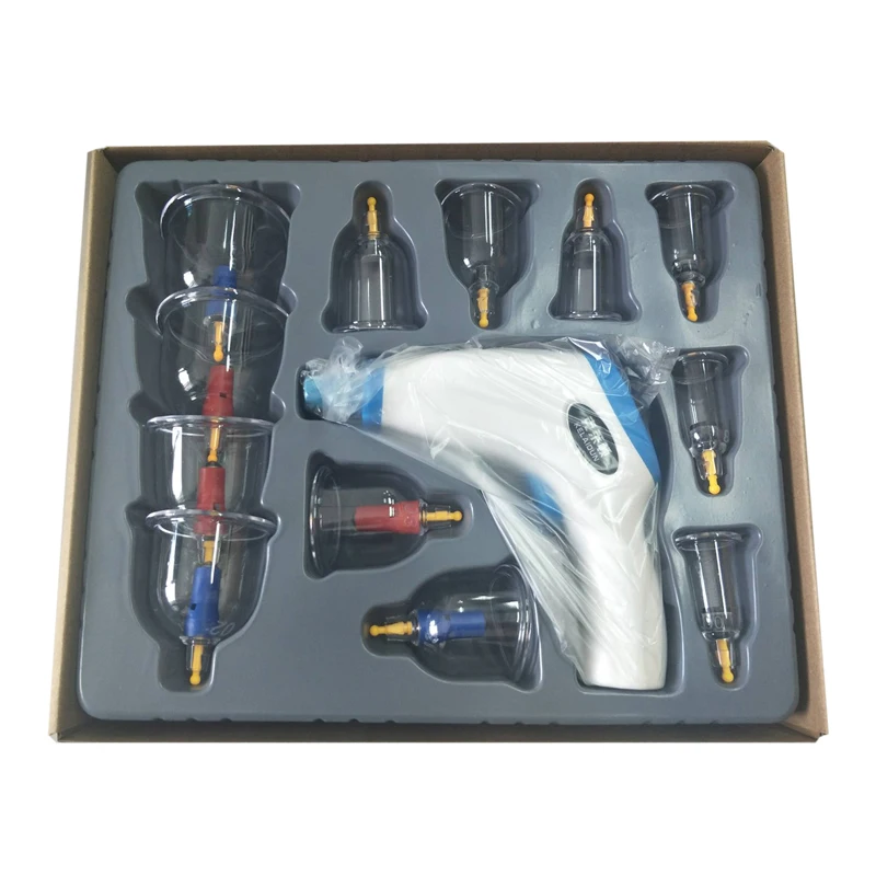 12 cans electric vacuum gun cupping device household suction type