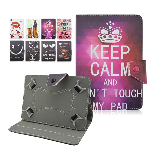 

Cute Tablet Leather Case cover for 10.1" dexp ursus kx110 Universal Android Tablet Cases+Dust plug+pen