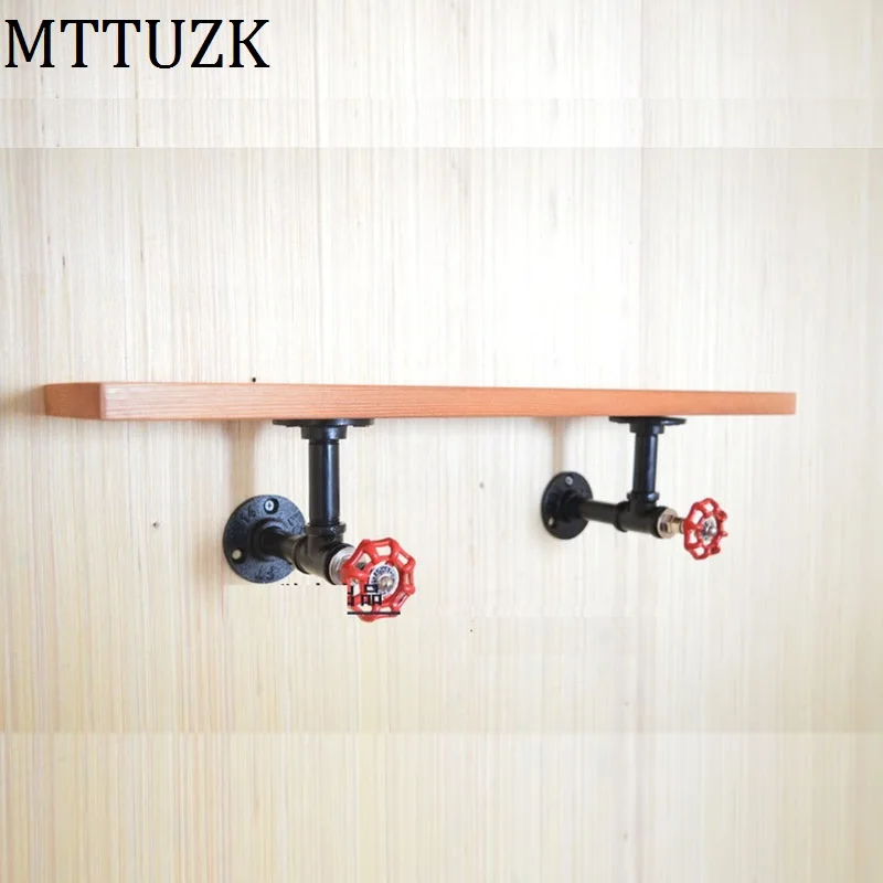Черная Железная трубка MTTUZK держатель для полотенец промышленный Ретро стиль
