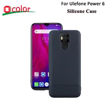 Ocolor para Ulefone Power 6 funda de silicona 6,3 ''TPU cubierta trasera suave funda antigolpes para Ulefone Power 6 funda protectora(China)