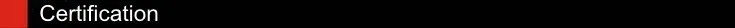 Certification