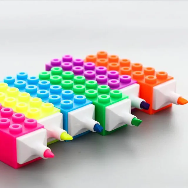Amazon.co.jp: 水彩ペンセット ビルディングブロック蛍光ペン