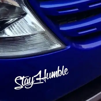 

Stay Humble Sticker Racing Car Body Window PET Decal Simple Letter Decoration