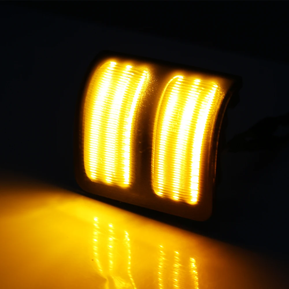 Динамический указатель поворота светильник Светодиодный Боковой светильник последовательный мигалка боковой маркер светодиодный Янтарный светильник для Ford F250 F350 F450 F550 2008