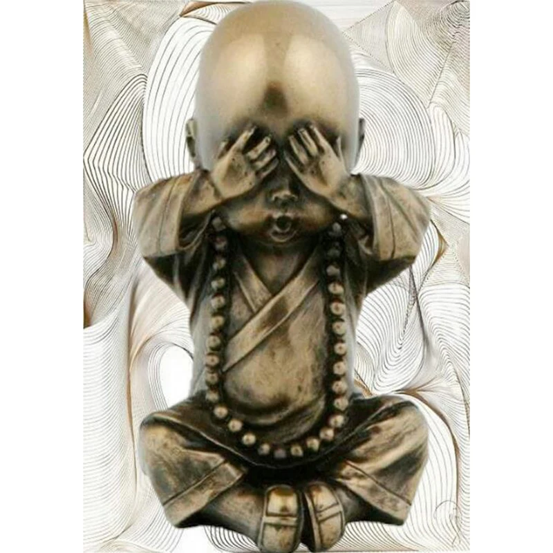 5D DIY Square/Round Diamond Painting Buddha Statue Embroidery Mosaic Cross Stitch Needlework Crafts H527 | Дом и сад