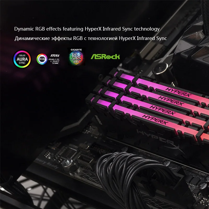 Kingston HyperX Predator RGB DDR4 8 Гб 16 Гб 3200 МГц 3600 МГц 4000 МГц CL16 DIMM XMP Memoria Ram ddr4 для настольной памяти Rams