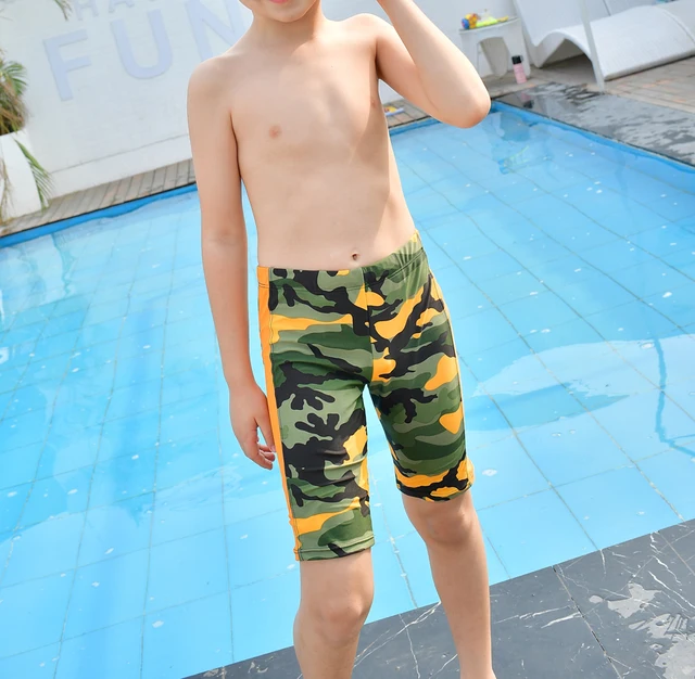 Boys Camouflage Swim Trunks Kid's Quick Dry Swim Trunks Baby Boys Kids Summer Beach Swim Shorts