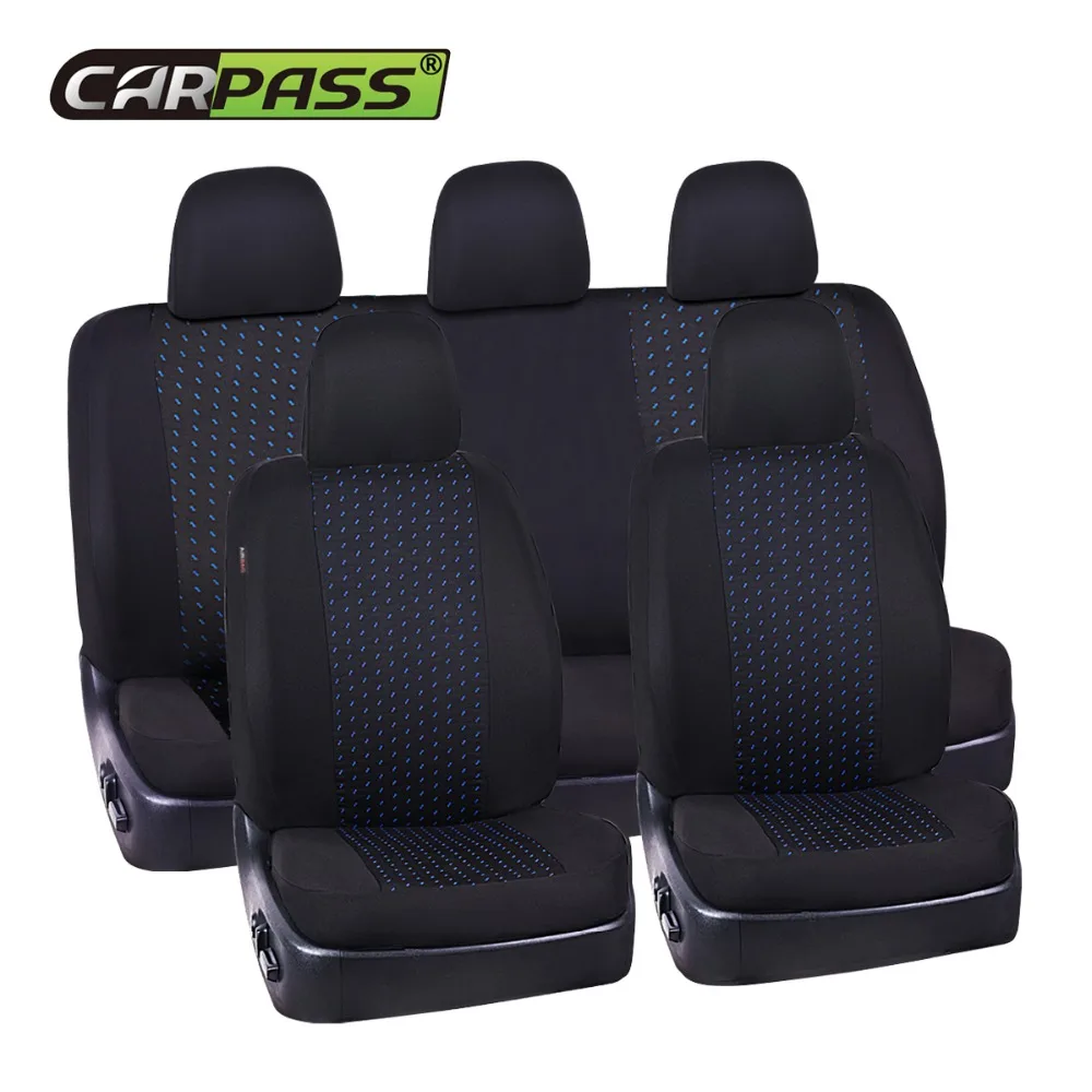 

Car-pass Top Quality Full Set Universal Auto Seat Cover Fit Most Styling Car Seat Covers 5MM Composite Sponge Seat Protector