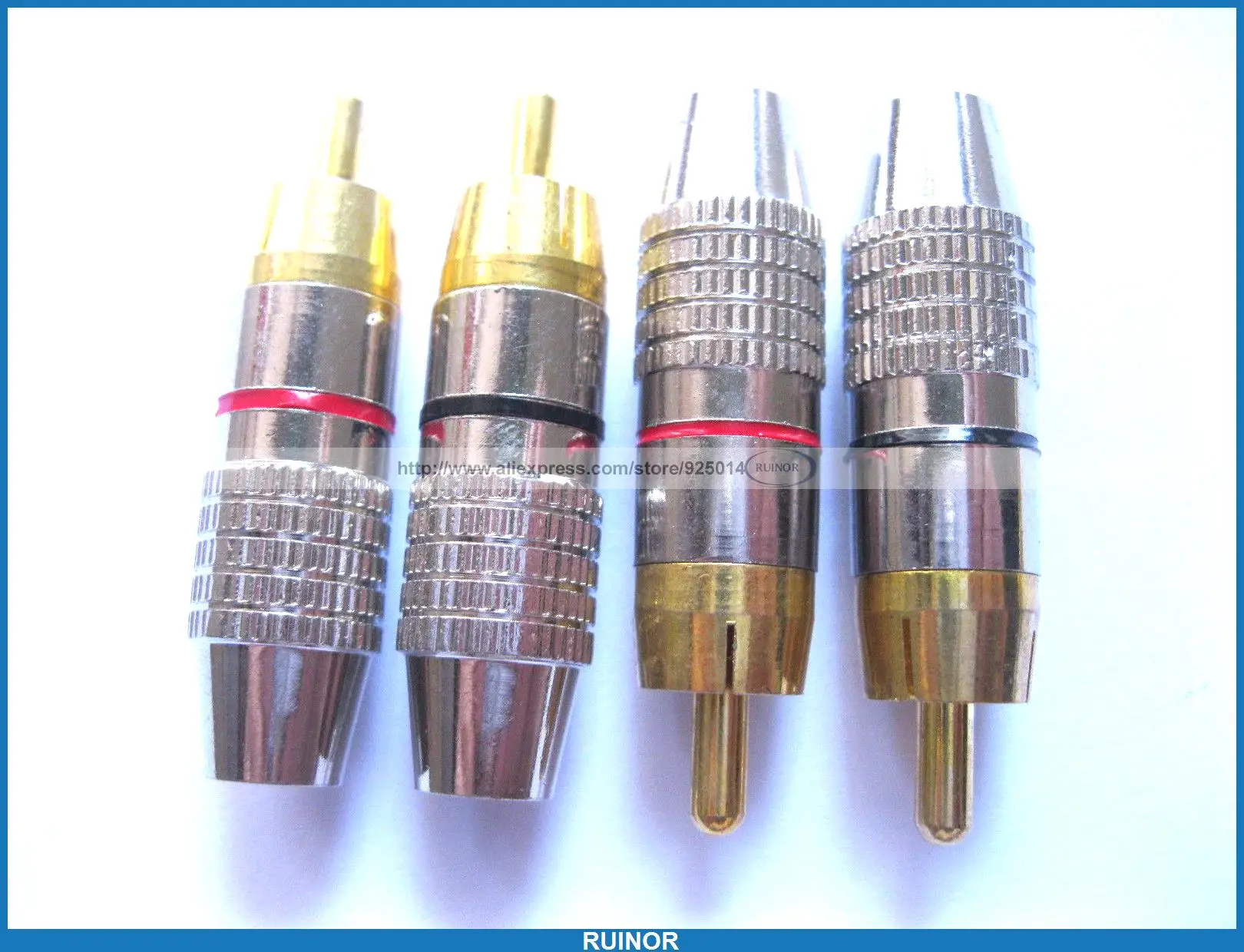 

30 Pcs RCA Plug Audio Video Locking Cable Connector