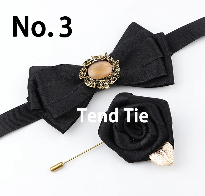 Женский Высококачественный галстук-бабочка, булавка, комплект с отворотами, массивный галстук-бабочка, гладкий галстук, мягкий хлопок, Бабочка, декоративный узор, галстуки