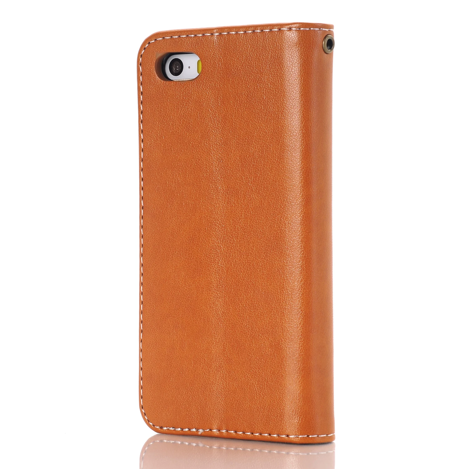 For iPhone 5 5S Fashion Flower Printing Luxury PU Leather Wallet Flip Cover Phone Case for iPhone SE Case with Card Slots Bag