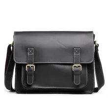 Деловые мужские коричневые сумки из натуральной кожи, повседневные мужские сумки, сумки через плечо