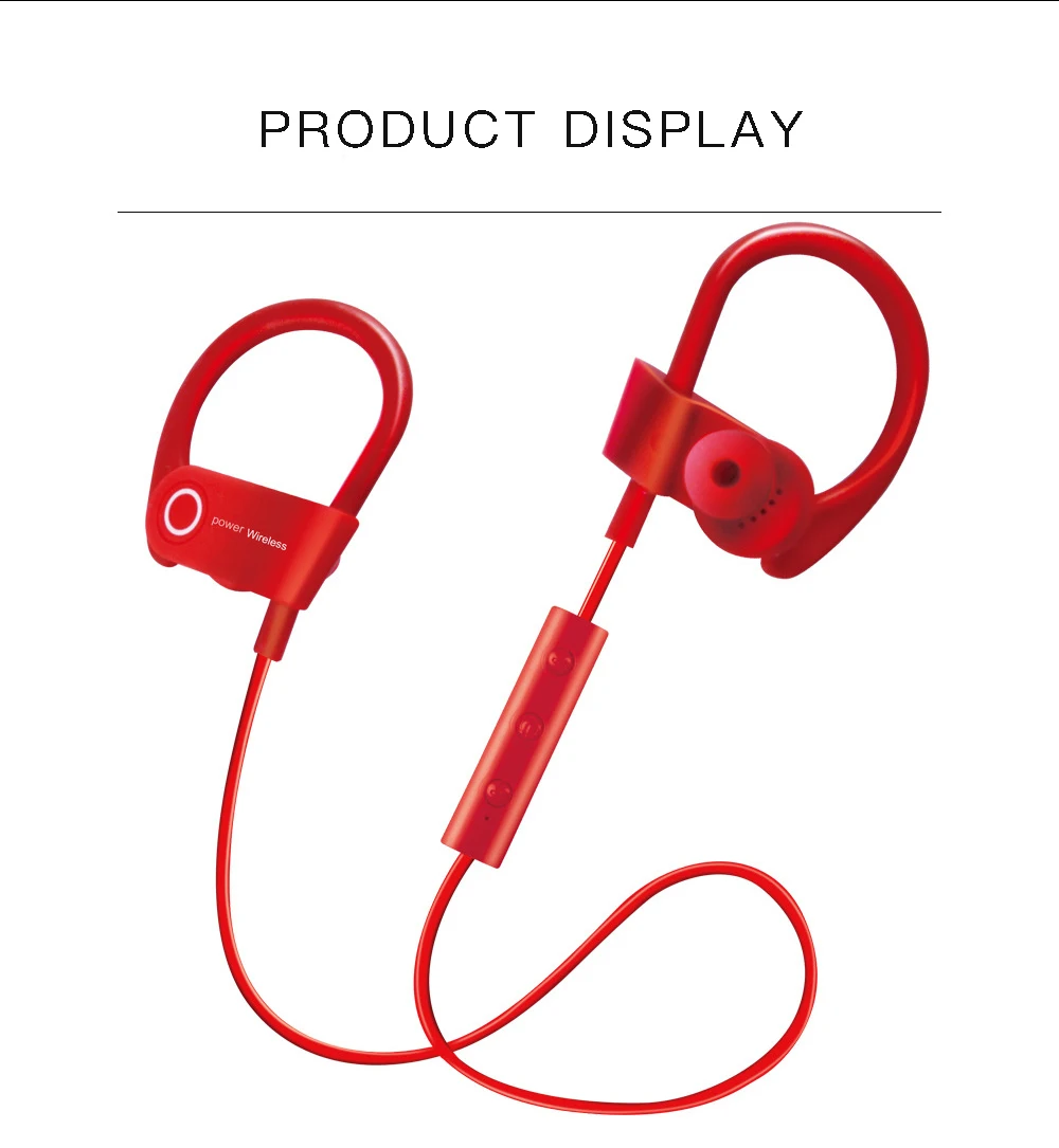 Bluetooth Headphones Stereo Bass Headset Earbuds Wireless Sport Headset Bluetooth 5.0 Headphones Wireless Neckband Headphone (11)