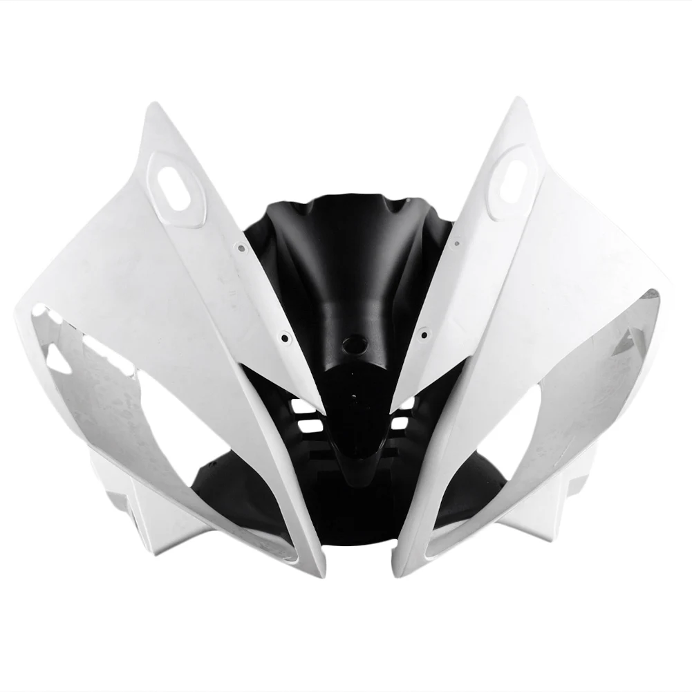 

For Yamaha YZF R6 2006-2007 Motorbike Upper Front Nose Cowl Fairing Injection Mold ABS Plastic Unpainted White