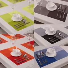 4 unids Cocina PVC Respetuoso Del Medio Ambiente Mesa de Comedor Mat & Pad Estilo de Europa Esteras Manteles de Mesa de Comedor de Aislamiento Almohadillas De Silicona Herramientas