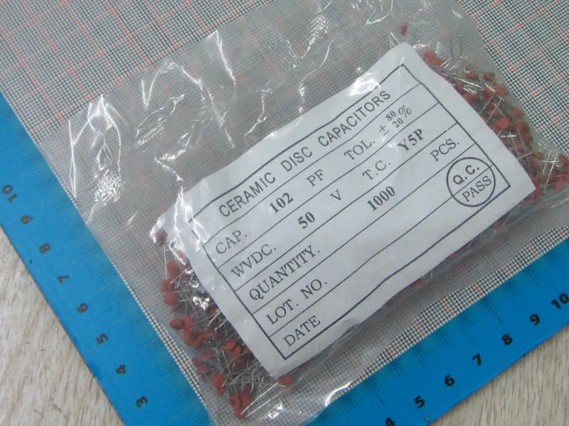Free Shipping 1000pcs lot High Quality 1NF 102 50V Ceramic dielectric Capacitor 1NF 102 50V dip