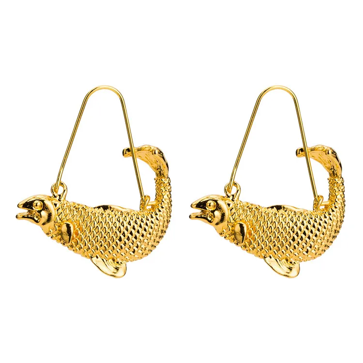 

Gold Metal Alloy Pisces Dangle Earrings 12 Constellation Earrings Earings pendientes za aretes pendientes de gota best lady za