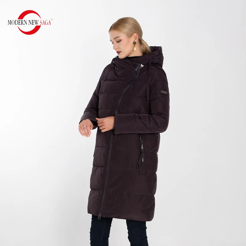 MODERN NEW SAGA 2019 Winter Long Coat Women Hooded Warm Parkas Female Ladies Outwear New Winter Collection Coat & Jacket