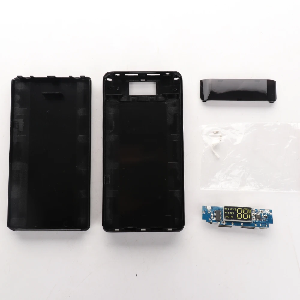 

DIY Power Bank 18650 Battery Case Solar LED Portable Dual USB Power Bank 5x18650 External Battery Charger